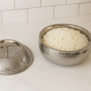 ELEGANT STAINLESS STEEL FOOD SERVER