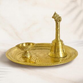 Brass Pooja Set