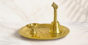 Brass Pooja Set