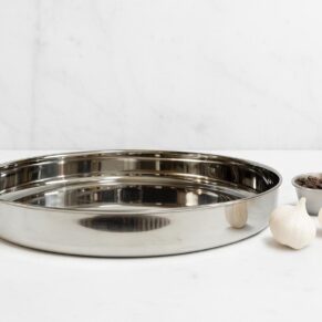 STAINLESS STEEL MIRROR FINISH RICE PLATE-KUMCHA