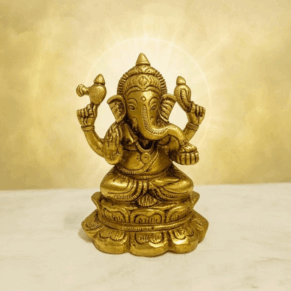 PURE BRASS LORD GANESHA IDOL/STATUE