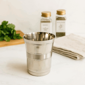 STAINLESS STEEL MATT FINISH DESIGNER TUMBLER SET OF 6PCS