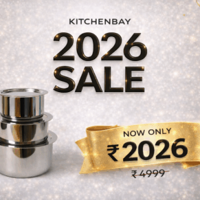 Kitchenbay Triply Stainless Steel Topes Size 14 |16 |18 PREMIUM QUALITY SETS WITH SS LIDS