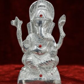 PREMIUM GERMAN SILVER LORD GANESHA IDOL