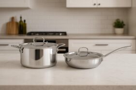 KITCHENBAY TRIPLY DUO | BRIYANI POT6.1L/FRY PAN2.1L (4PCS)