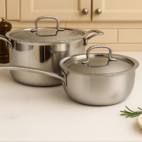 KITCHENBAY TRIPLY DUO | BRIYANI POT3.1L/WOKPAN 800ML(4PCS)
