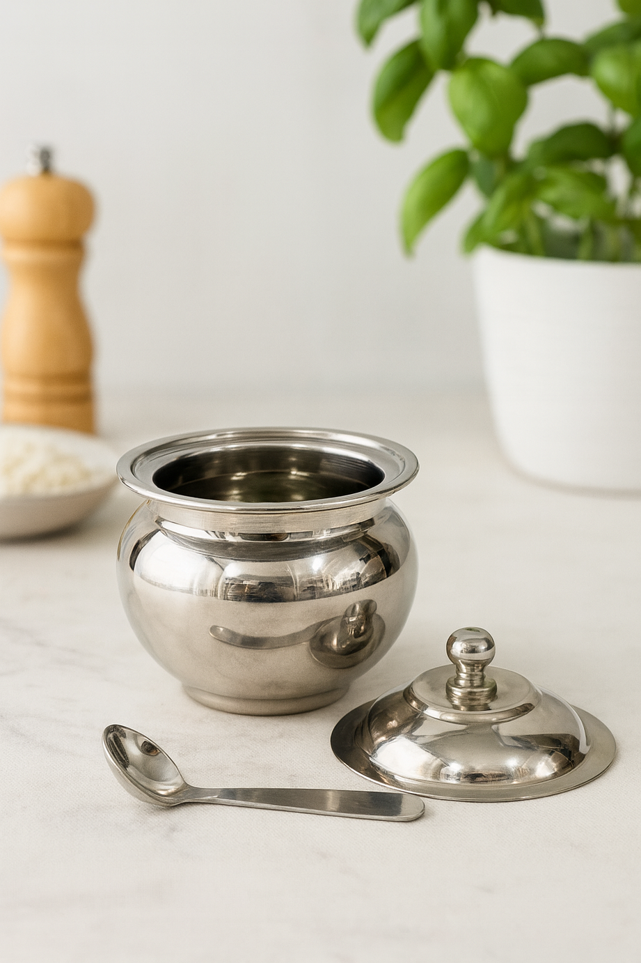STAINLESS STEEL PREMIUM HANDI GHEE POT / OIL POT - Image 3