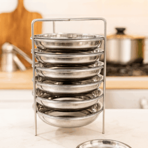 STAINLESS STEEL PREMIUM 6 PLATE THATU IDLY