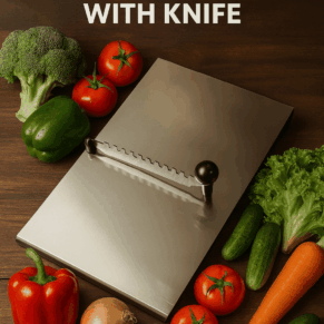 KitchenBay SteelCraft Chopping Board with Knife