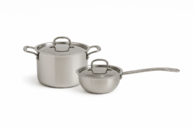 Kitchenbay Duo Cookware Set with Briyani Pot (3L) & Wok Pan (2L) – 4 Pcs
