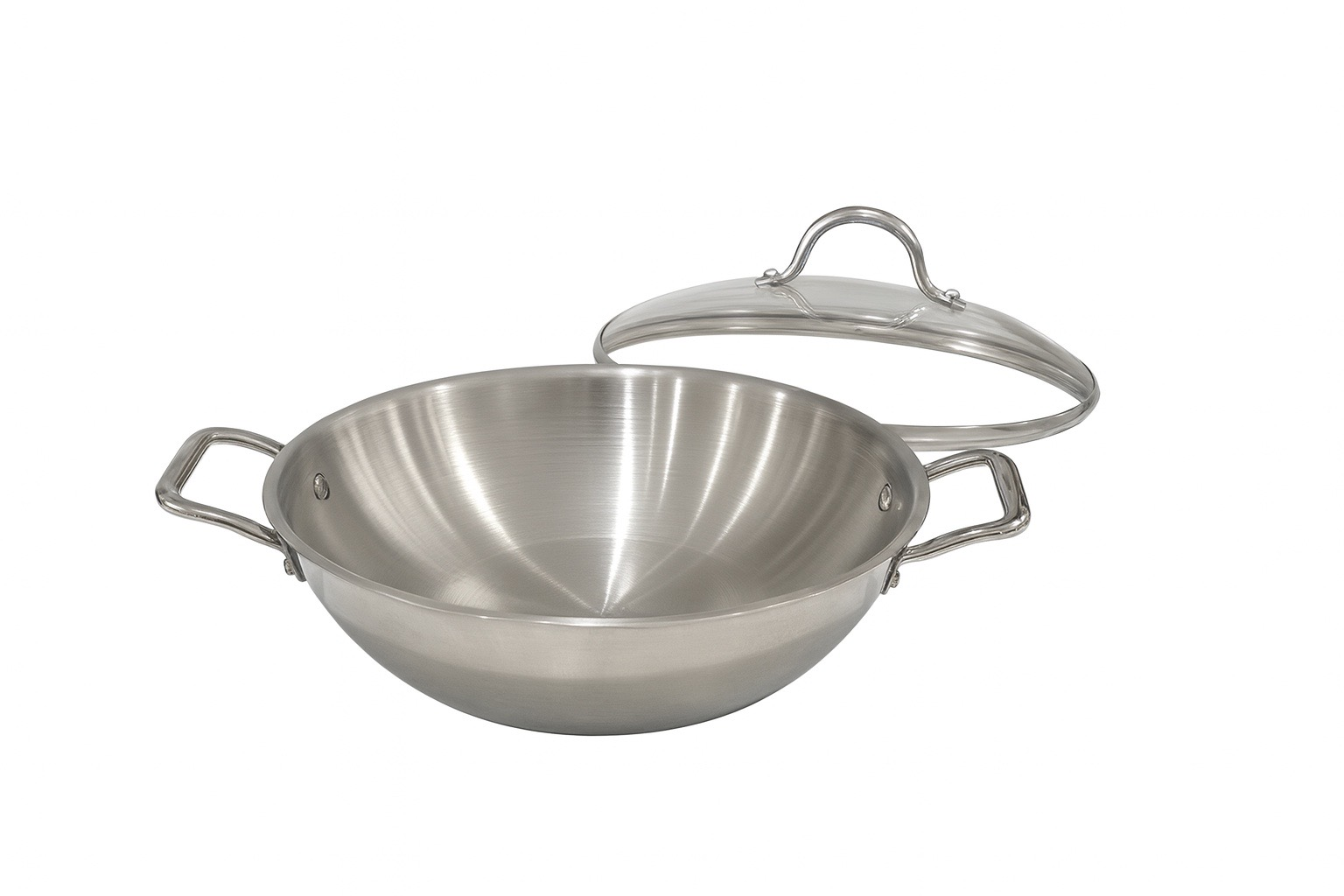 PLATINUM TRIPLY STAINLESS STEEL KADAI LARGE 28CM| - Image 4
