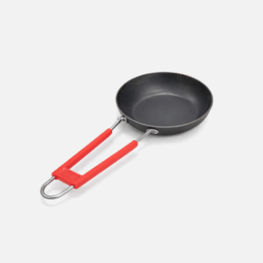 Kitchenbay Essential Iron Tadka Pan/Fry with Steel Handle